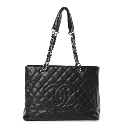 Chanel Caviar Quilted Grand Shopping Tote GST Black 1 of 24
