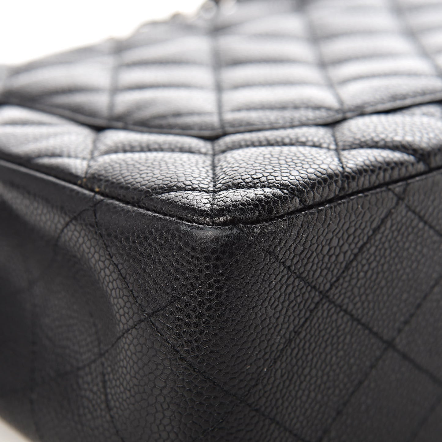 Caviar Quilted Jumbo Single Flap Black