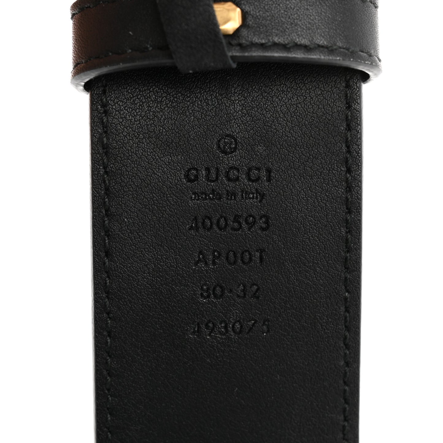 Calfskin Double G 40mm Belt 80 32 Black