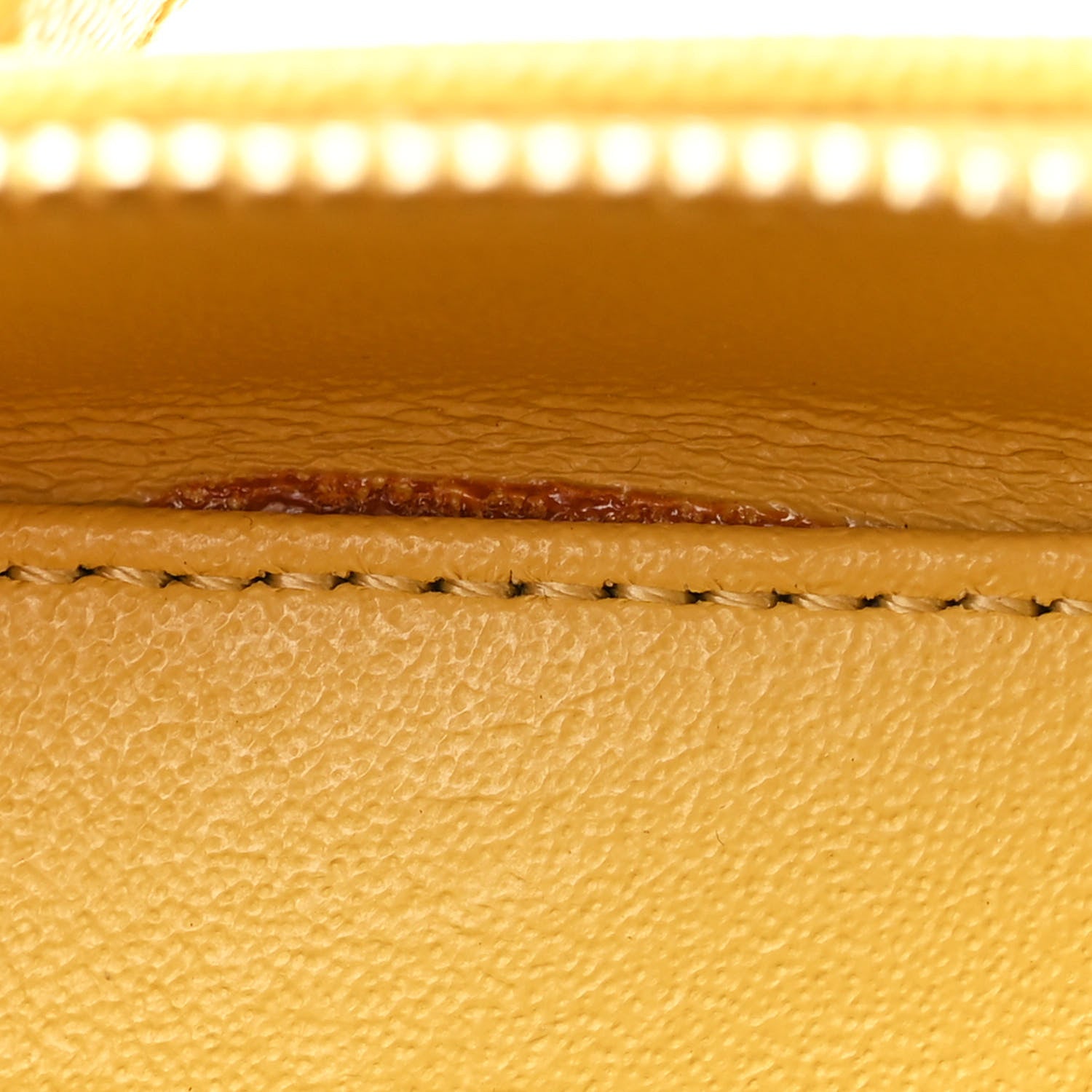 Chanel Caviar Quilted Small CC Filigree Vanity Case Yellow 13 of 13