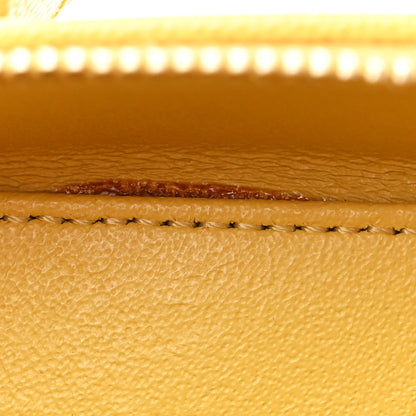 Chanel Caviar Quilted Small CC Filigree Vanity Case Yellow 13 of 13