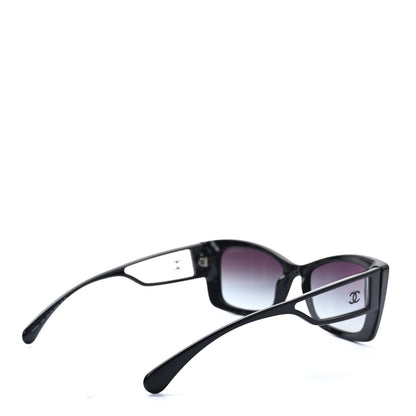 Chanel Acetate CC Rectangle Sunglasses 5430-A Black 3 of 8