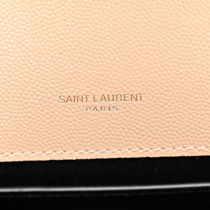 Saint Laurent Grain De Poudre Medium Monogram Kate Satchel Nude Powder 7 of 12
