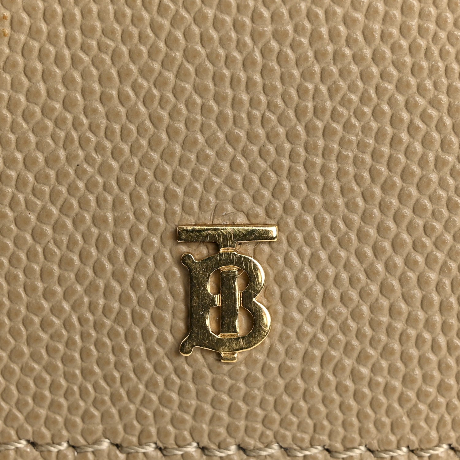 Burberry Grained Calfskin Jessie Chain Card Case Archive Beige 12 of 13