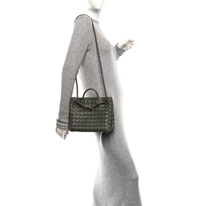 Bottega Veneta Nappa Intrecciato Small Andiamo Shoulder Bag Pickle 2 of 9