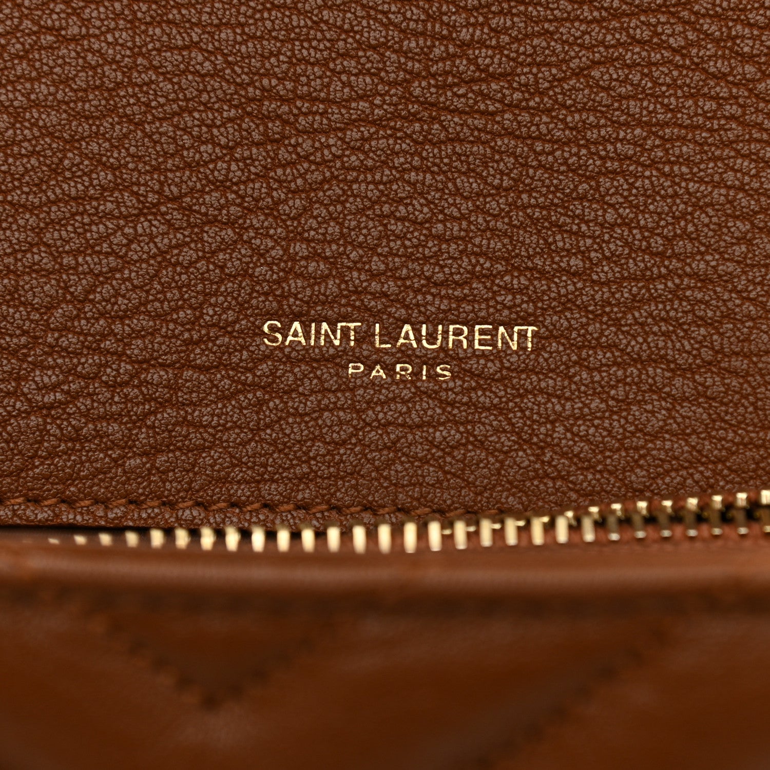 Saint Laurent Sheepskin Matelasse Chevron Monogram Medium College Bag Brick 6 of 10