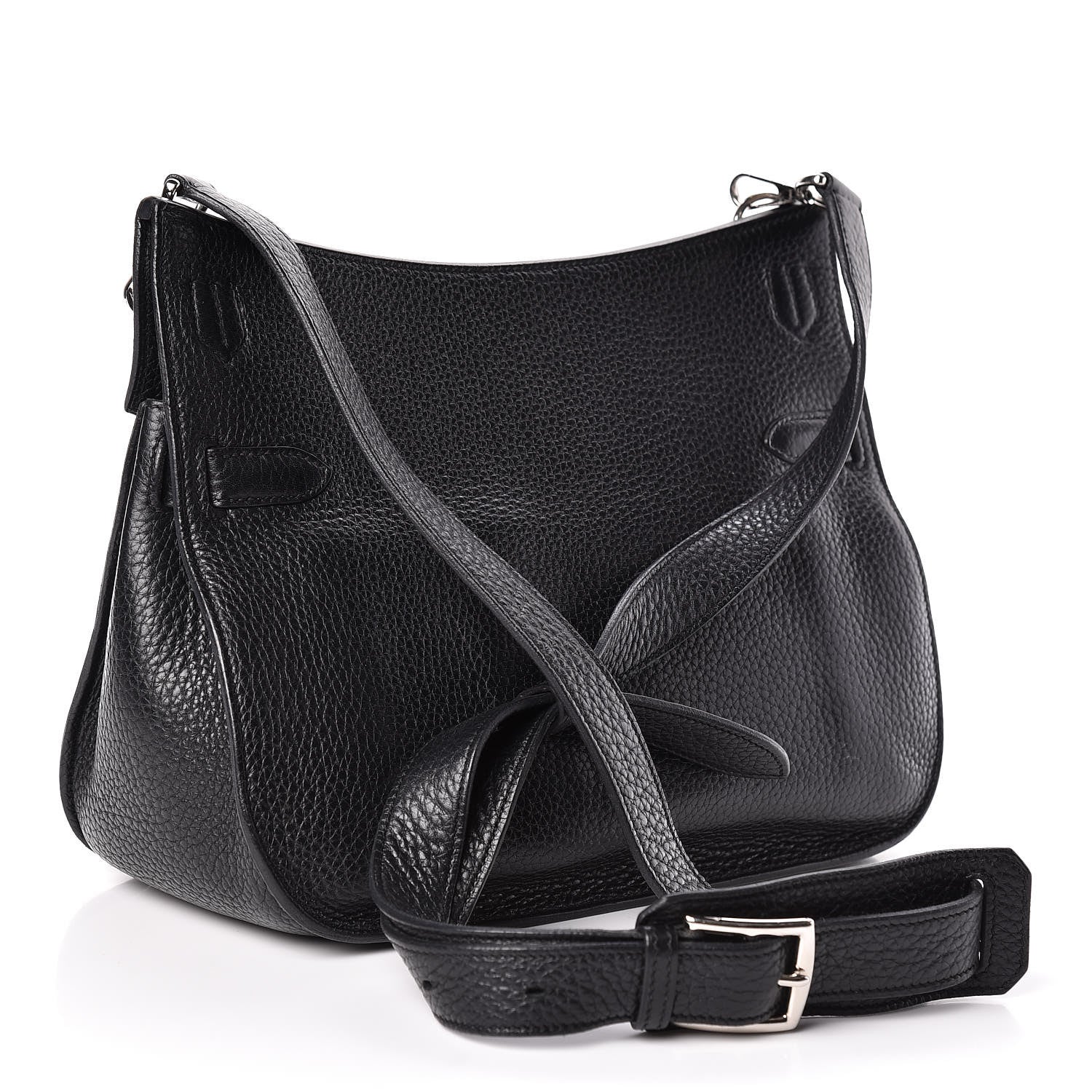 Hermes Taurillon Clemence Jypsiere 28 Black 3 of 16