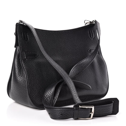 Hermes Taurillon Clemence Jypsiere 28 Black 3 of 16