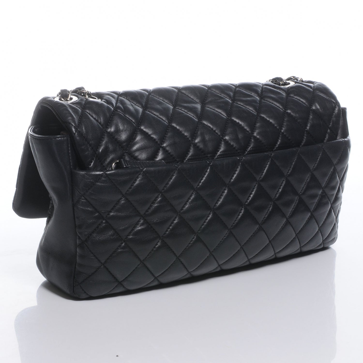 Chanel Lambskin Jumbo Coco Rain Flap Black 3 of 7