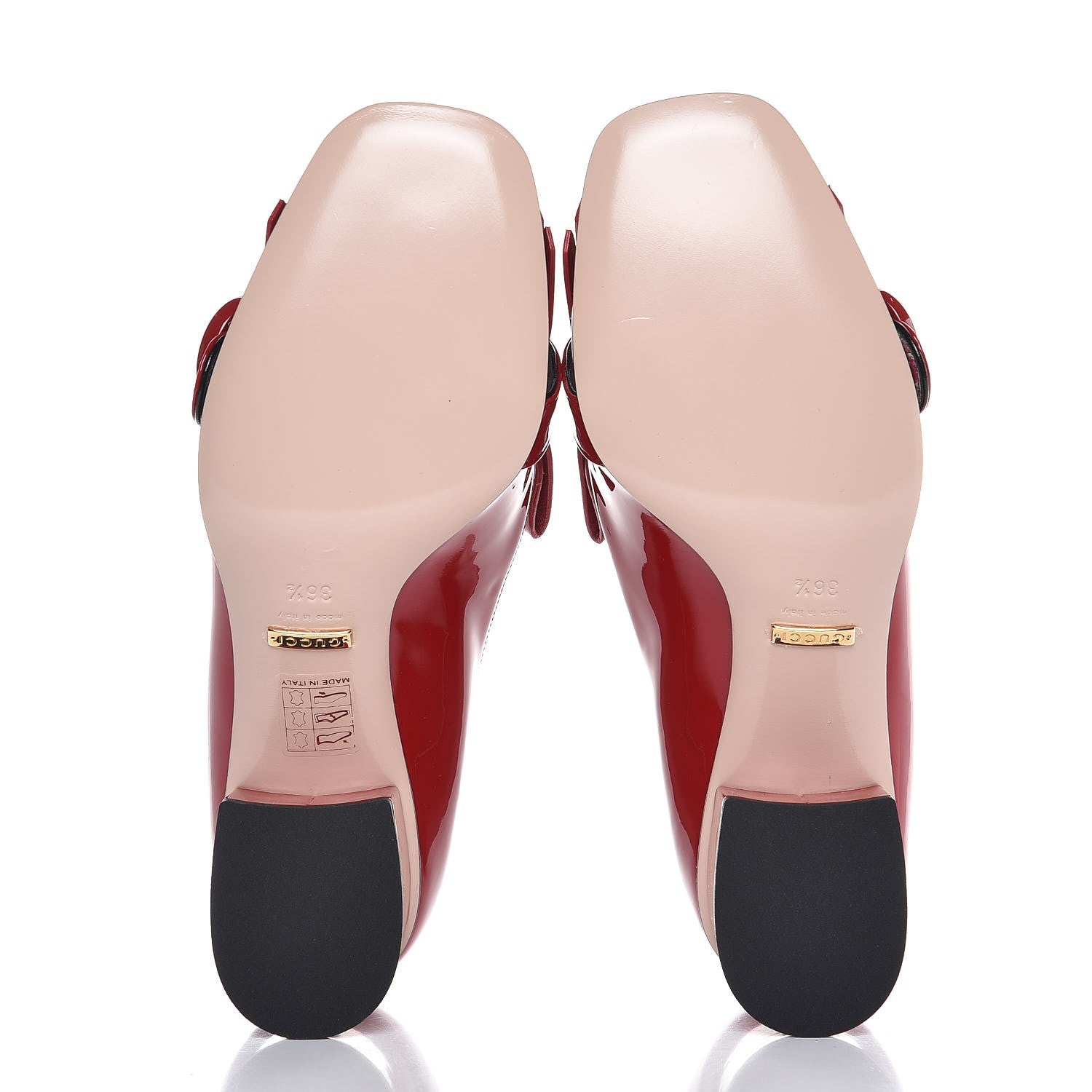 Gucci Vernice GG Marmont Fringe 50mm Loafer Pumps 36.5 Hibiscus Red 5 of 8
