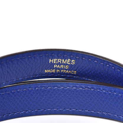 Hermes Epsom Horseshoe Kelly Sellier 32 Bleu Electrique Rose Sakura 25 of 31