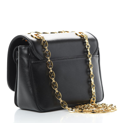 Gucci Azalea Calfskin Mini Marina Chain Shoulder Bag Black 4 of 12