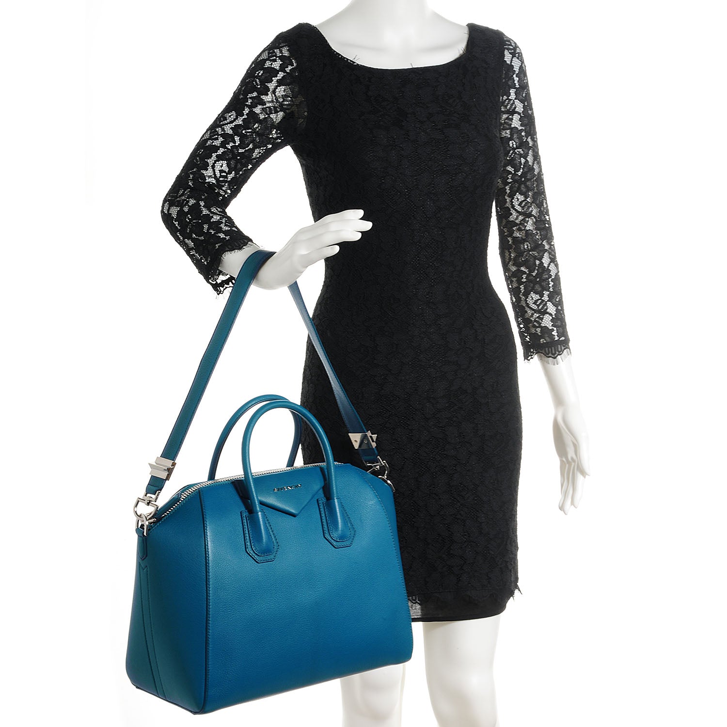 Givenchy Sugar Goatskin Medium Antigona Dark Blue 2 of 11
