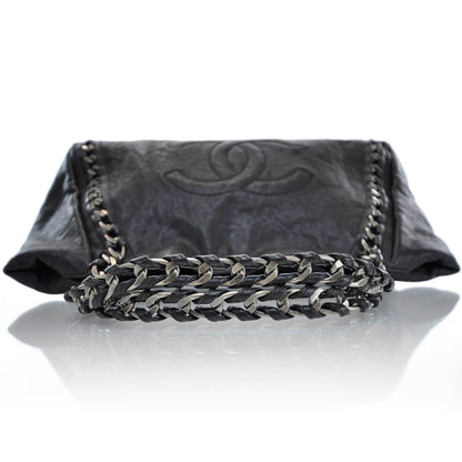 Chanel Leather Large Modern Chain Tote Black 4 of 12
