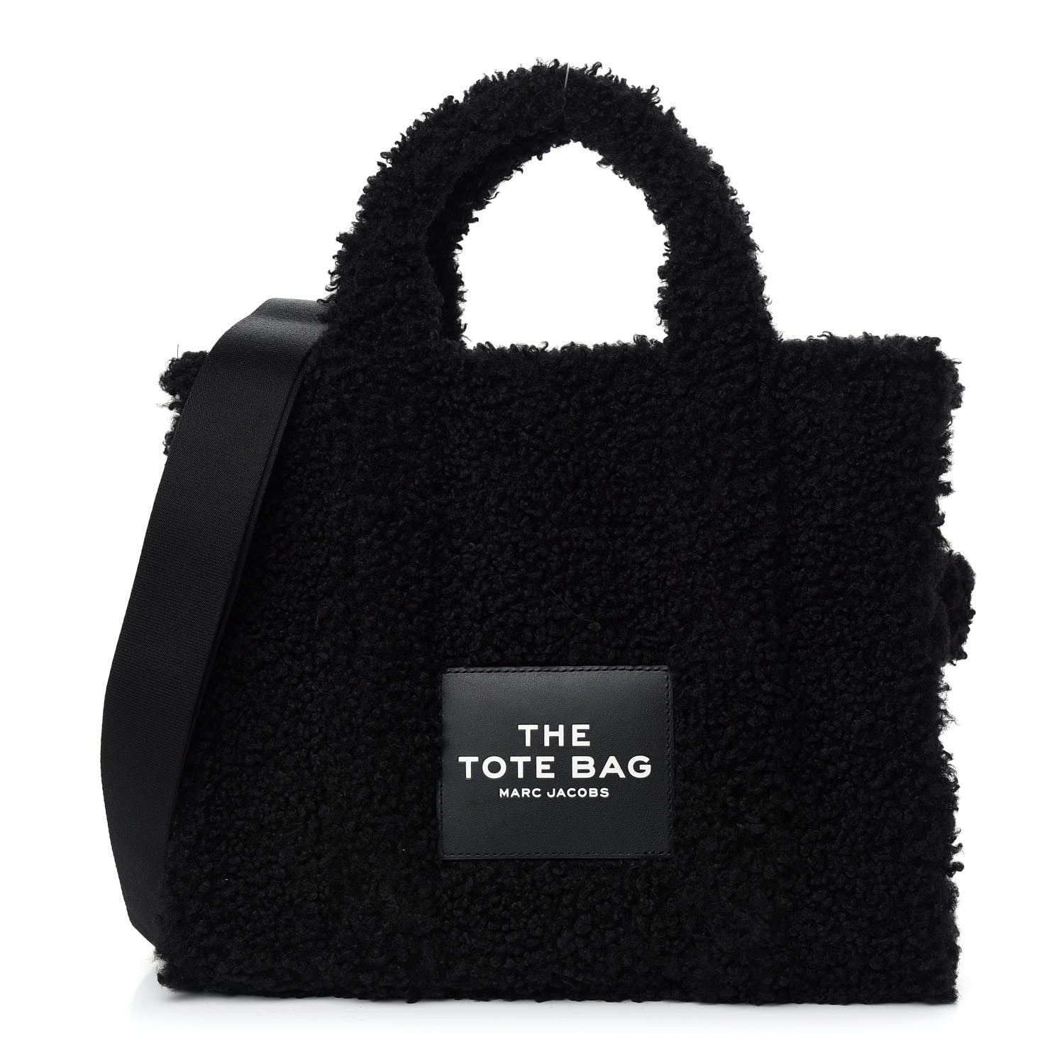 Marc Jacobs Polyester Cotton Medium The Teddy Traveler Tote Bag Black 1 of 9