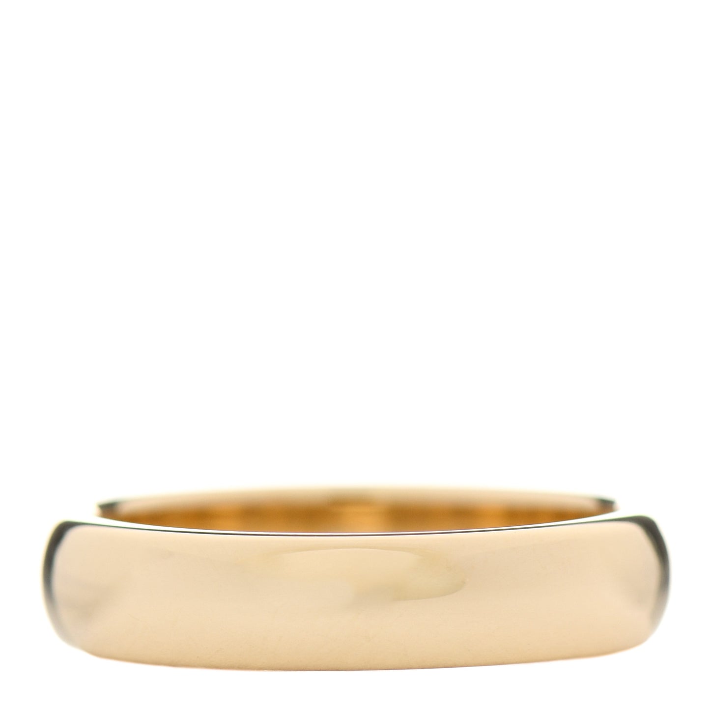 18K Yellow Gold 4.5mm Classic Wedding Band Ring 56 7.5
