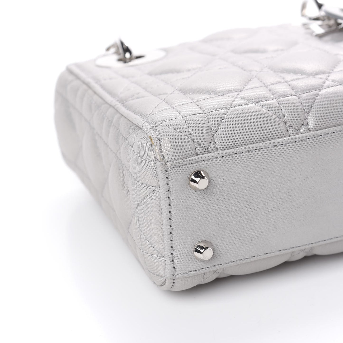 Lambskin Cannage Mini Lady Dior Grey