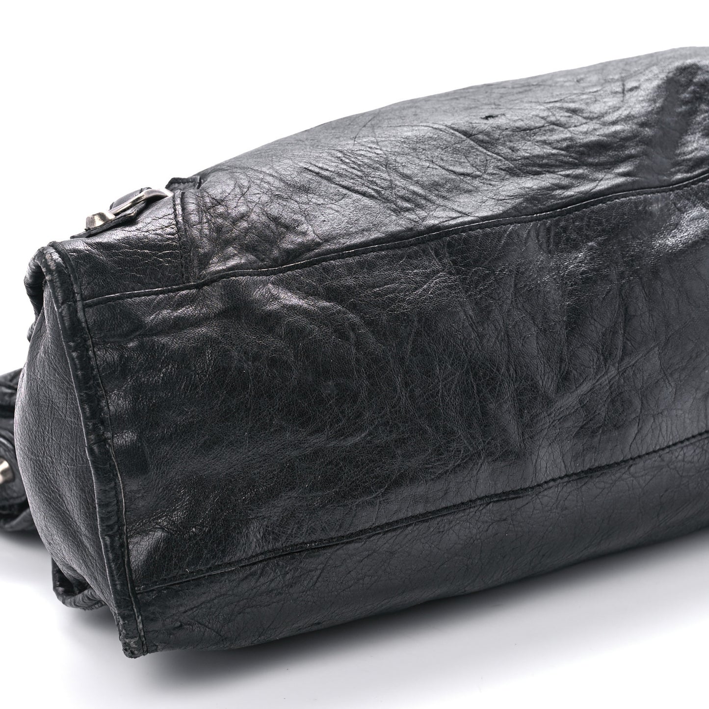 Agneau Classic Silver Hardware City Black