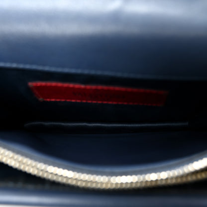 Valentino Garavani Calfskin Rockstud Wallet On Chain Marine 5 of 12