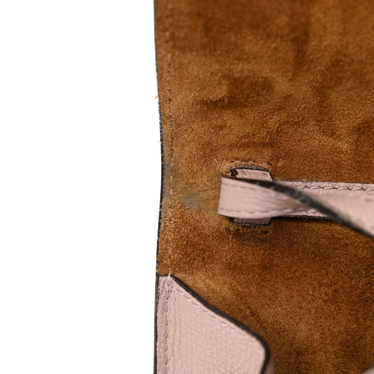 Derby Calfskin House Check Small Macken Crossbody Bag Pale Orchid