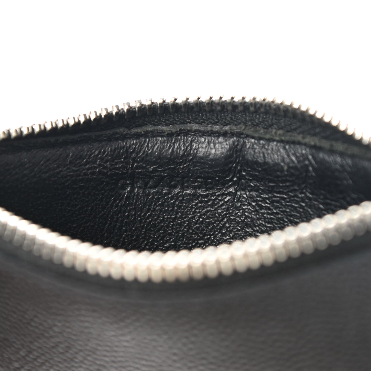 Saint Laurent Grained Calfskin 5 Fragments Zip Pouch Card Holder Black 8 of 9