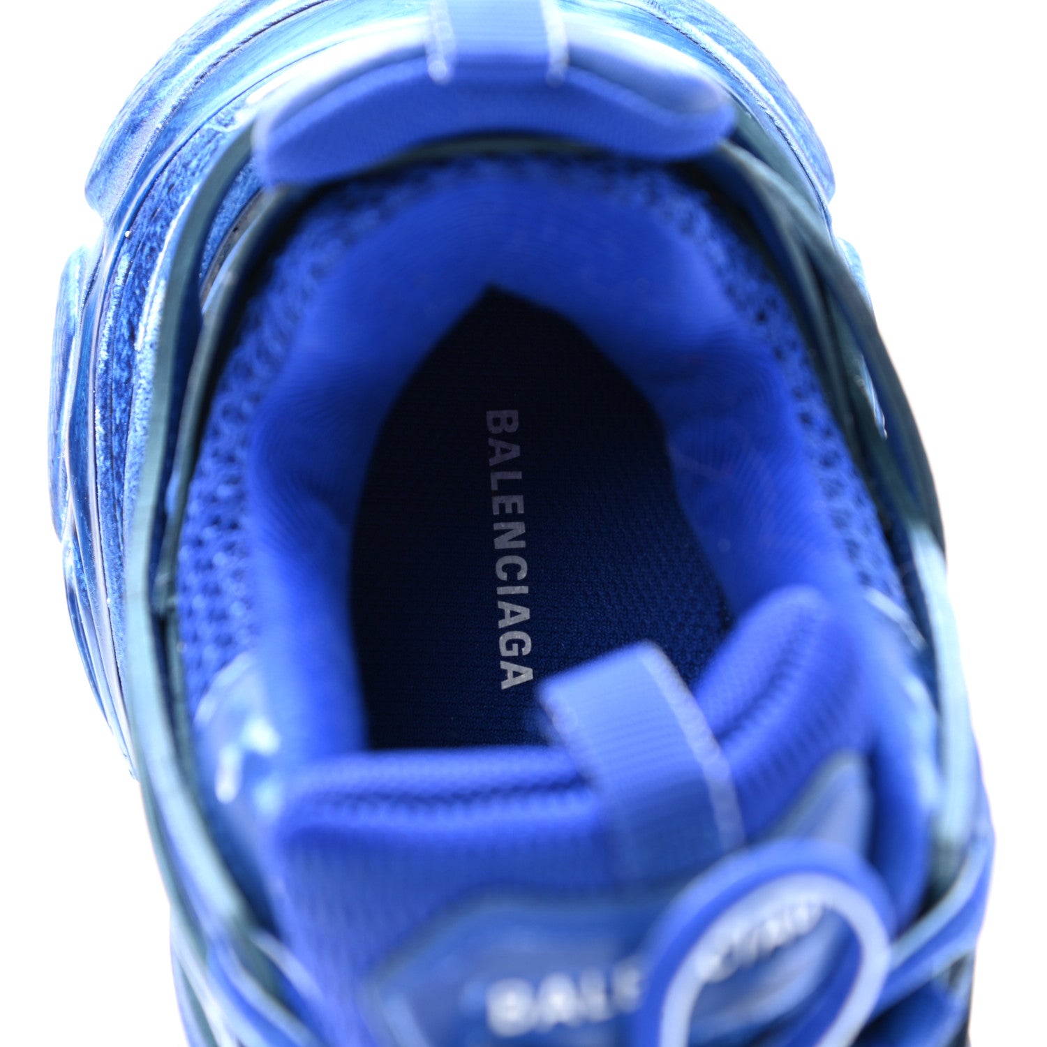 Balenciaga Mesh Nylon Womens Track Sneakers 36 Faded Blue 7 of 8