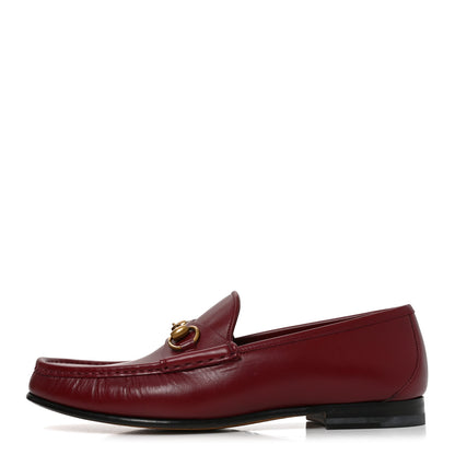Gucci Betis Glamour Calfskin Mens 1953 Horsebit Loafers 9.5  Rosso Ancora 1 of 8