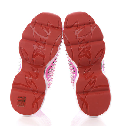 Christian Louboutin Neoprene Spike Sock Donna Flat Sneakers 35 Rose Fluo 5 of 7