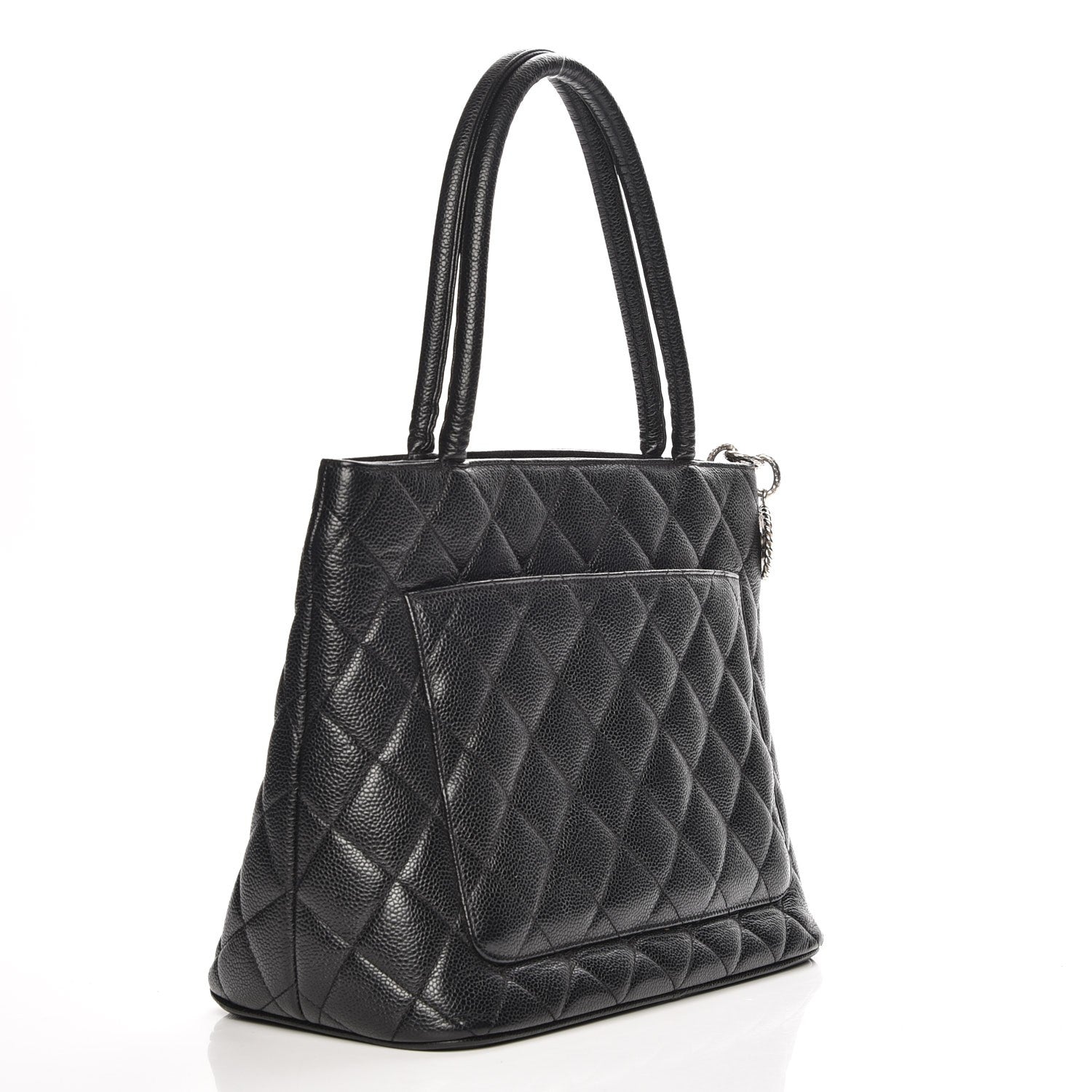 Chanel Caviar Quilted Medallion Tote Black 3 of 8