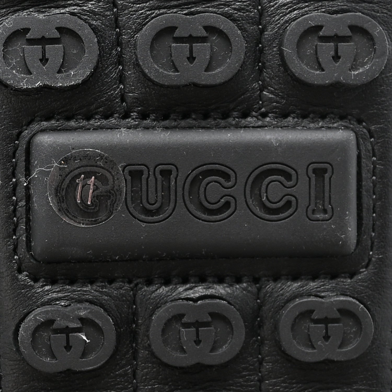 Gucci Soft Clove Calfskin Mens Horsebit Driver Loafers 11 Black 7 of 10