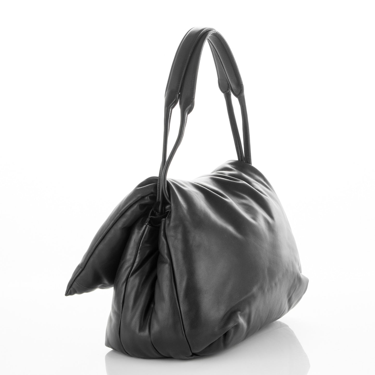 Smooth Lambskin Medium Pillow Flap Black
