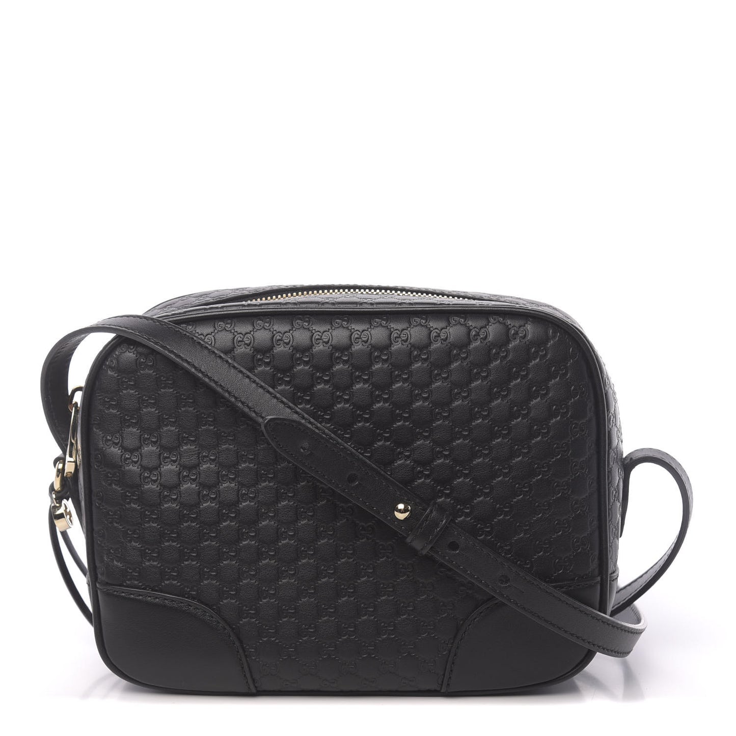 Microguccissima Mini Bree Messenger Bag Black
