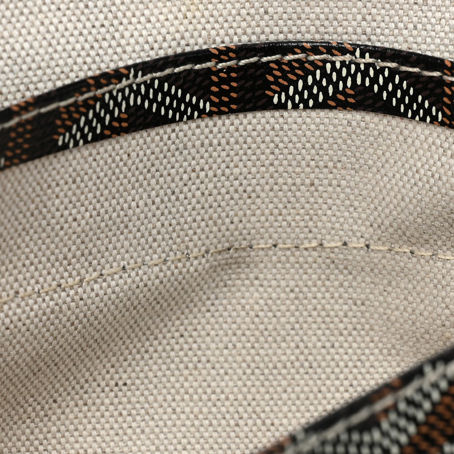 Goyardine Reversible Anjou PM Black Gold