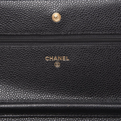 Chanel Caviar Quilted Wallet On Chain WOC Black 5 of 11