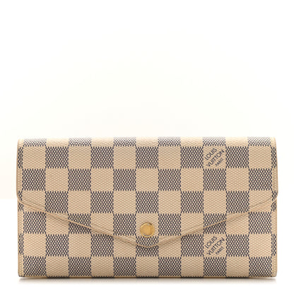 Louis Vuitton Damier Azur Sarah Wallet NM 1 of 6