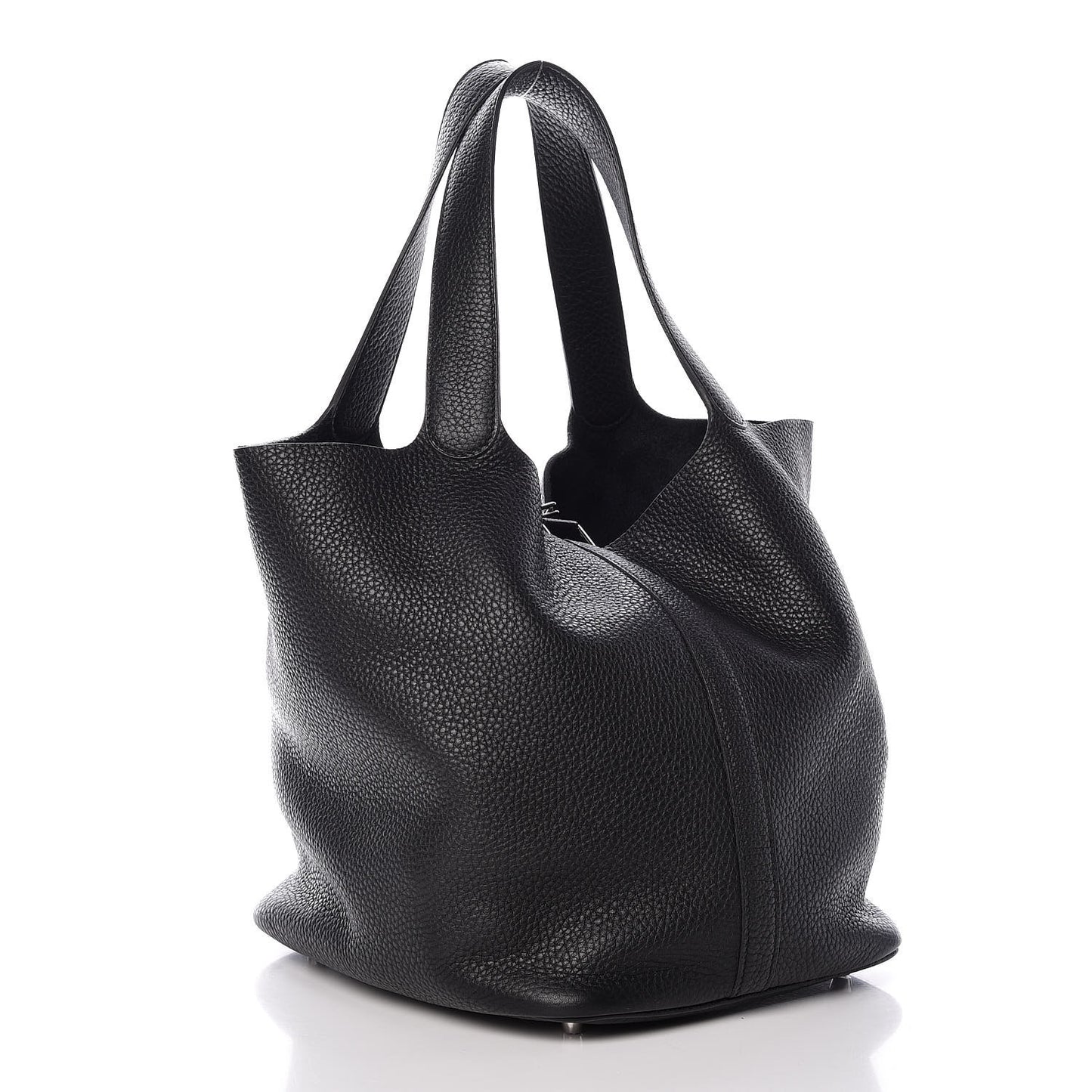 Taurillon Clemence Picotin Lock 26 GM Black