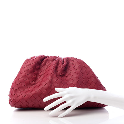 Bottega Veneta Nappa Maxi Intrecciato The Pouch Oversized Clutch Amaranto 2 of 9