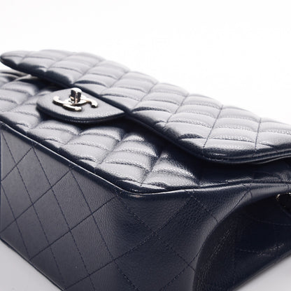Chanel Caviar Quilted Jumbo Double Flap Navy Blue 9 of 11