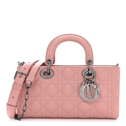 Christian Dior Lambskin Cannage Medium Lady D-Joy Old Rose 1 of 13