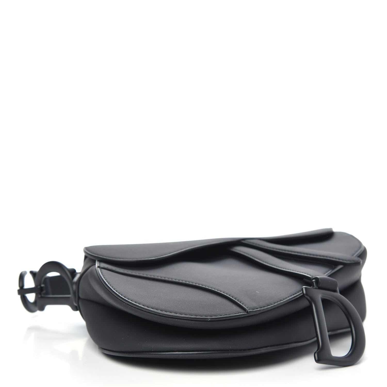 Christian Dior Ultra Matte Calfskin Saddle Bag Black 4 of 9
