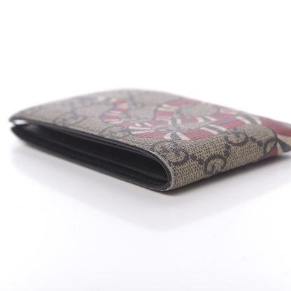 Gucci GG Supreme Monogram Kingsnake Bi-Fold Wallet Black 9 of 11