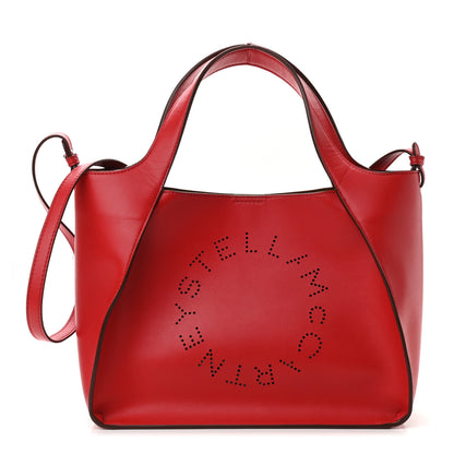 Stella McCartney Eco Alter Nappa Perforated Crossbody Tote Lover Red 3 of 11