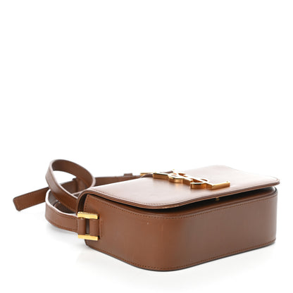 Saint Laurent Smooth Calfskin Small Monogram Université Shoulder Bag Dark Beige 4 of 8