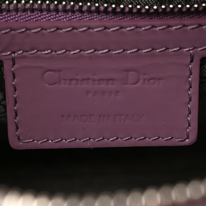 Christian Dior Patent Cannage Medium Lady Dior Purple 5 of 10