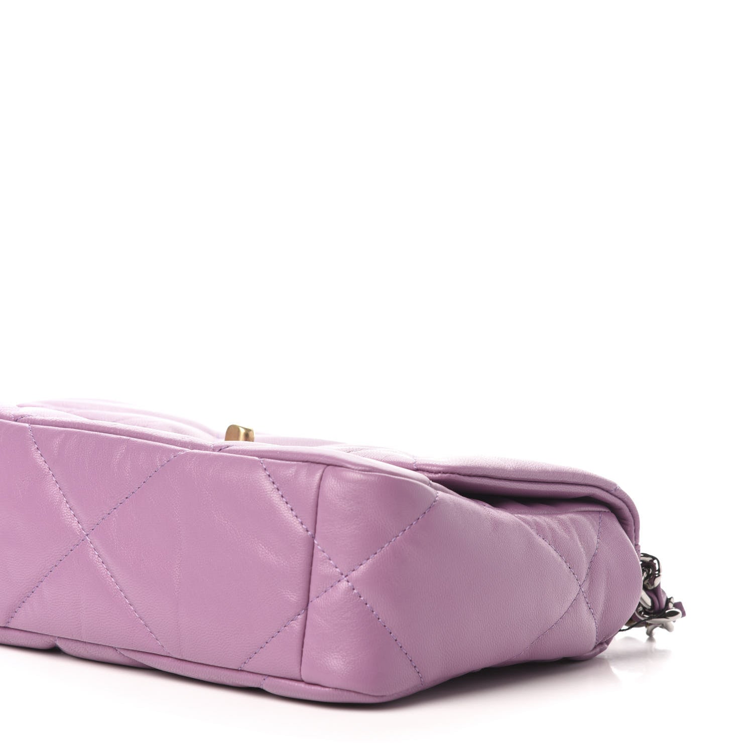 Chanel Goatskin Quilted Medium 19 Flap Violet Purple 8 of 10