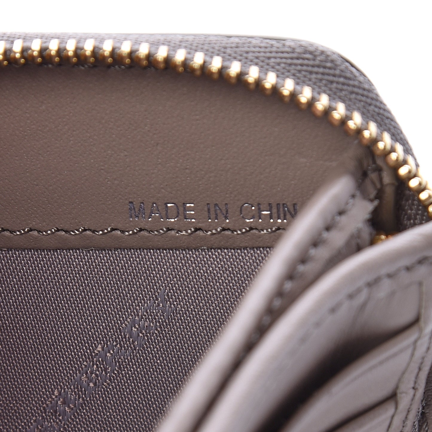 Patent London Medium Marston Zip Around Wallet Pale Grey
