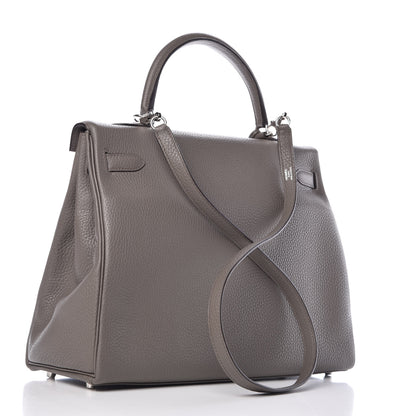 Hermes Togo Kelly Retourne 35 Etain 3 of 40