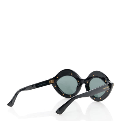Gucci Acetate Crystal Studded Cat Eye Sunglasses GG3867/S Black 4 of 8