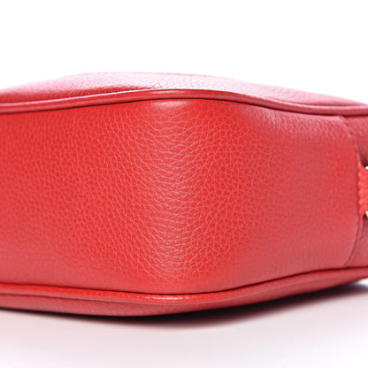 Gucci Pebbled Calfskin Small Soho Disco Bag Tabasco Red 9 of 9