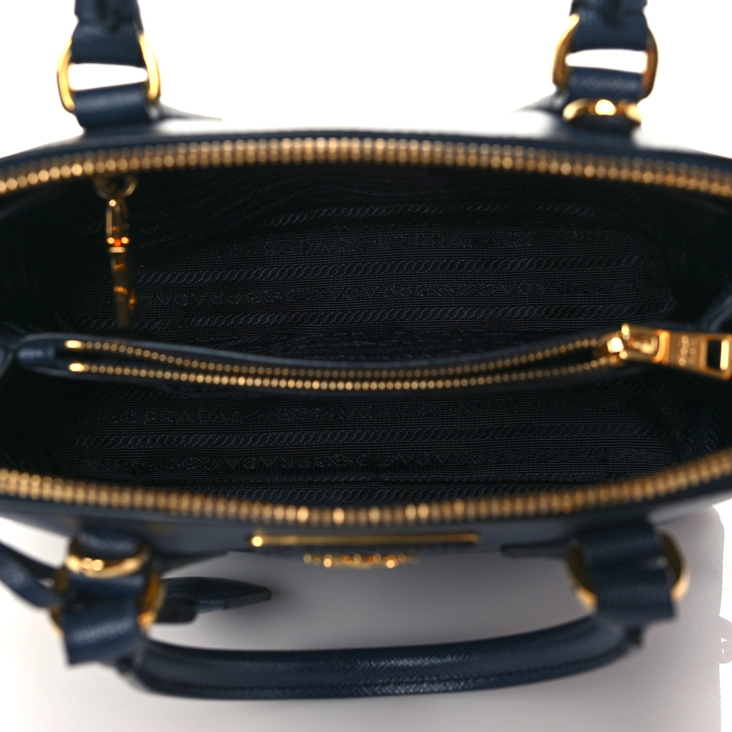 Prada Saffiano Lux Small Promenade Tote Baltico 4 of 9